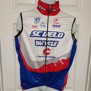 SQUADRA TEAM DIVISION ZIP UP ISO Wind CYCLING Vest Size Large